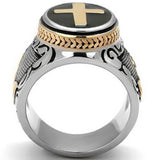 Bague Chevalière<br> Croix Chrétienne Argent