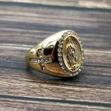 Bague Religieuse Or<br> Vierge Marie