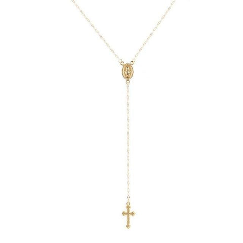Collier Croix<br> Medaille Religieuse Or