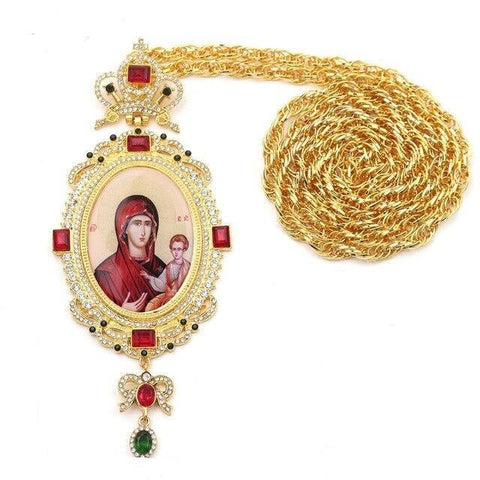 Croix Orthodoxe<br> Vierge Marie