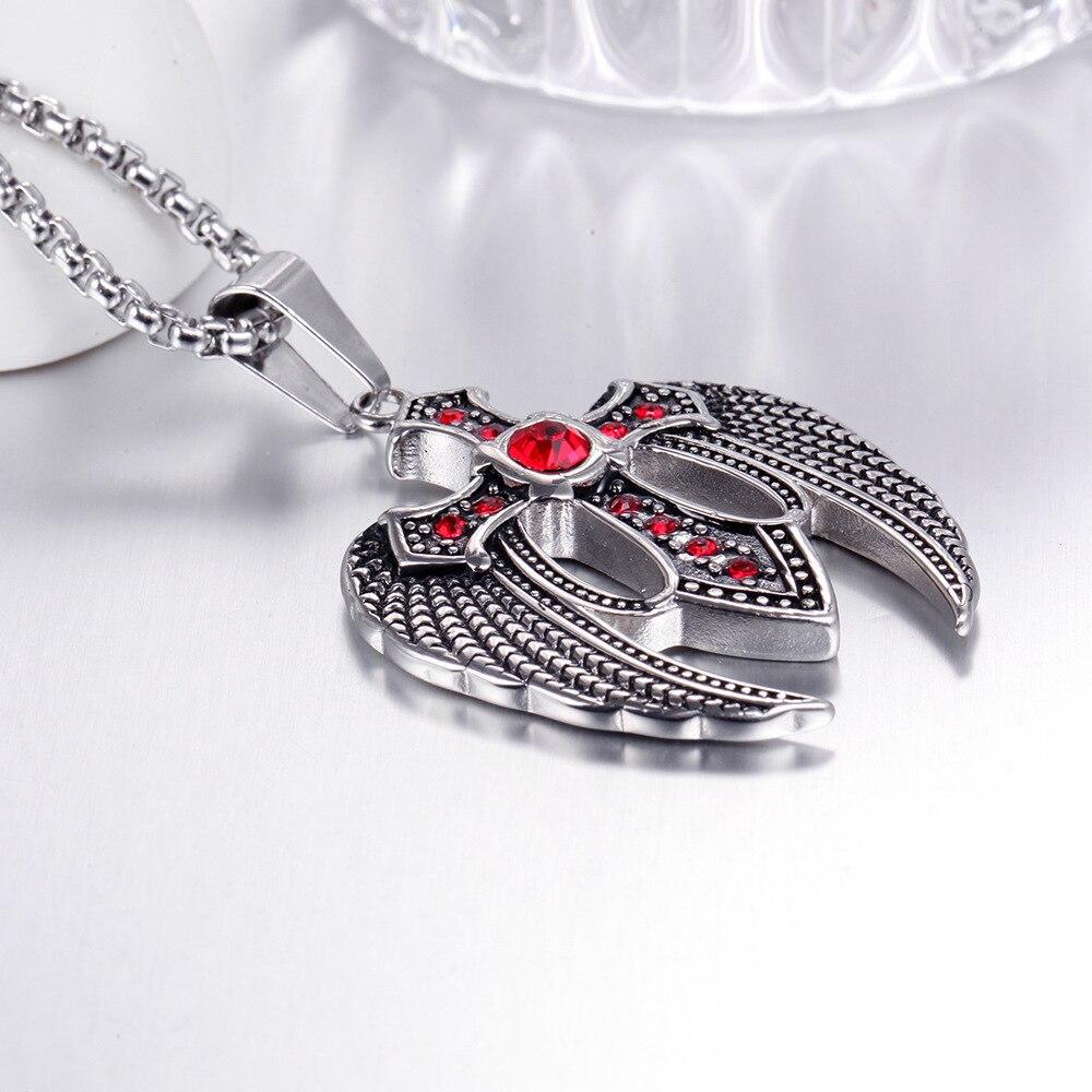 Collier Croix Homme<br> Croix avec Ailes Gothiques-Boutique Chrétienne
