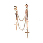 boucle-oreille-or-chainette-croix