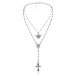 Collier Sautoir Or Pendentif </br> Croix Femme