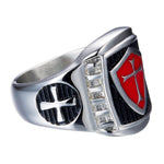 Chevaliere Homme<br> Bouclier Templier