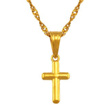 Collier Croix Femme Petite Croix Dorée