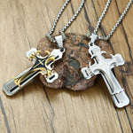 Collier Croix Homme<br> Pendentif Croix