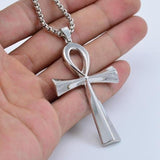 Collier Croix Egyptienne<br> Symbole de Vie Argent